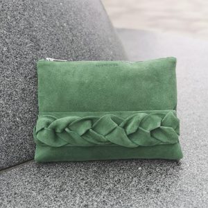 Helle Grøn Skuldertaske Clutch Kontainer Copenhagen Bæredygtige Lædertasker